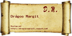 Drágos Margit névjegykártya